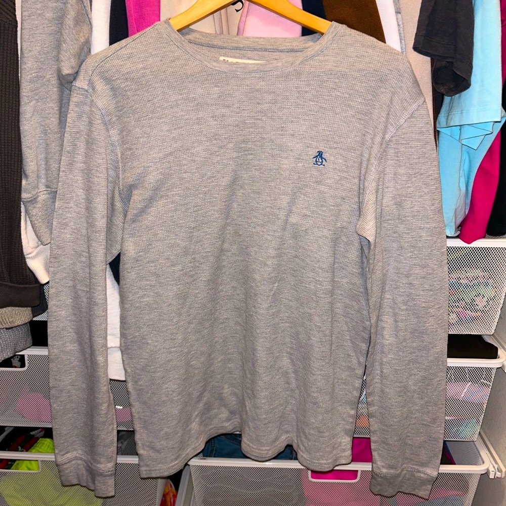 Original Penguin Sleep Shirt // Long Sleeve